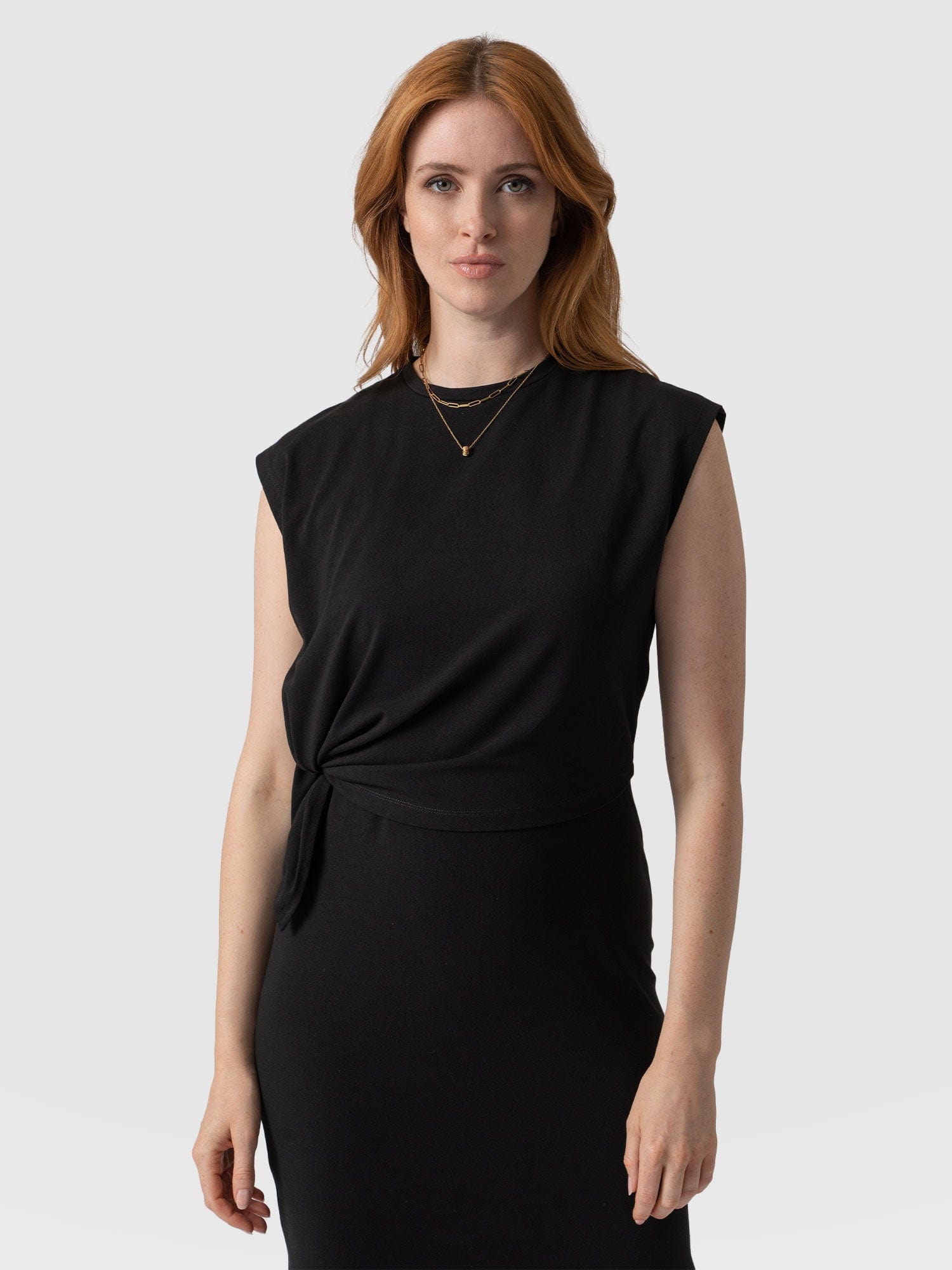 Kensal Knot Dress Black - Women's Dresses | Saint + Sofia® USA